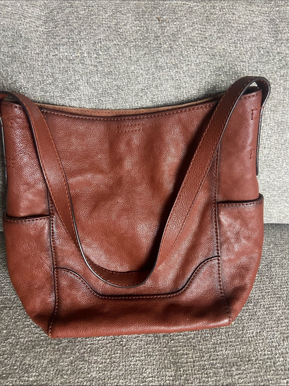 Frye Classic Brown Leather Shoulder Bag